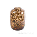 Leopard gefleckte Blumenglas Vase Knospenvasen